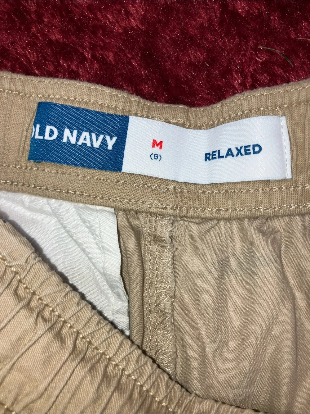 OLD NAVY SHARKY  KIDS PREPPY KHAKI SHORTS w DRAWSTRING WAIST